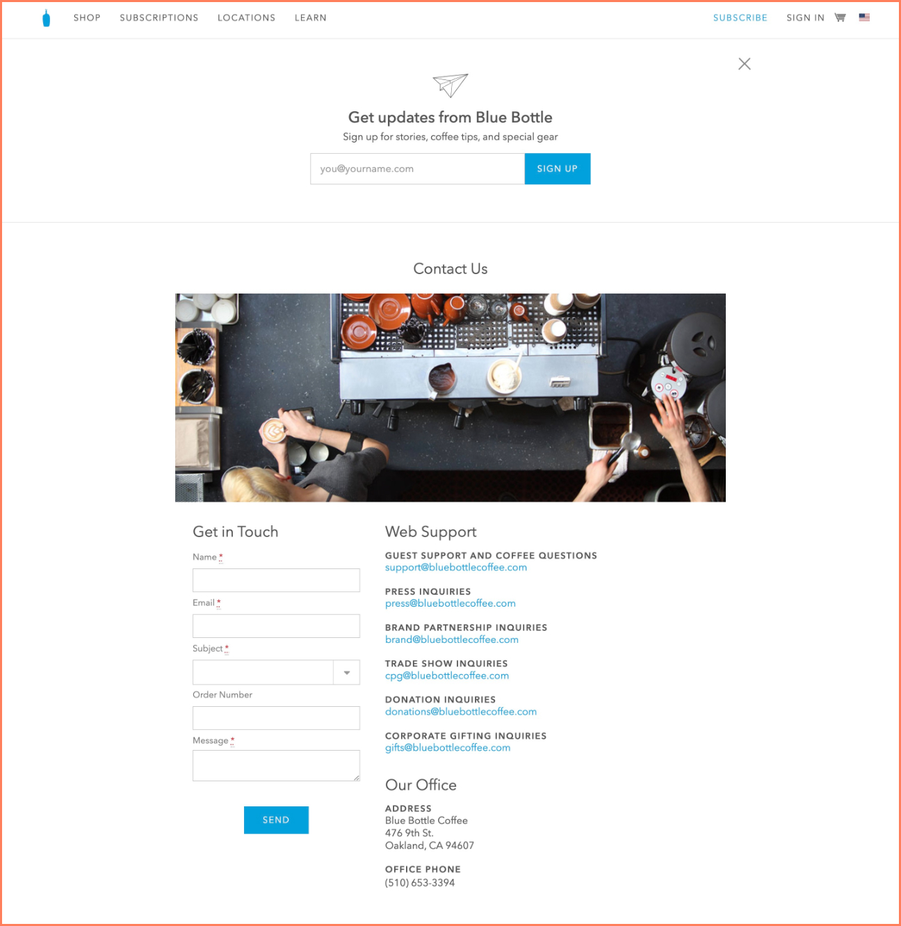 WAYS TO CONTACT US visual data 8